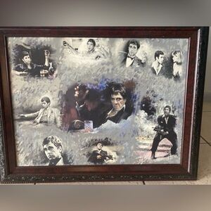 Scarface Movie Collage Art Print
